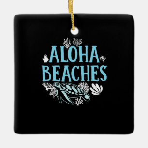 Turtle Lover Strände von Aloha Keramikornament