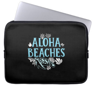 Turtle Lover   Strände von Aloha Laptopschutzhülle
