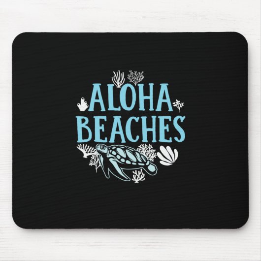 Turtle Lover | Strände von Aloha Mousepad (Vorne)