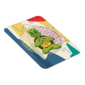 Turtle Lover Turtle Mandala Meditation Magnet (Rechte Seite)