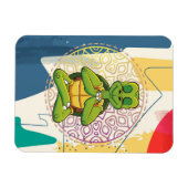 Turtle Lover Turtle Mandala Meditation Magnet (Horizontal)