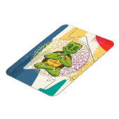 Turtle Lover Turtle Mandala Meditation Magnet (Linke Seite)