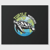 Turtle Lover | Turtle Whisperer Geschenkpapier (Flach)