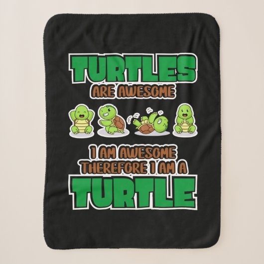 Turtle Lover | Turtles Are Awesome Sherpadecke (Vorderseite)