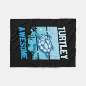 Turtle Lover | Turtley Phantastisch Fleecedecke (Vorderseite (Horizontal))
