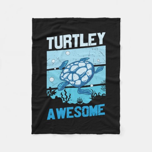 Turtle Lover | Turtley Phantastisch Fleecedecke (Vorderseite)