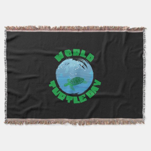 Turtle Lover | World Turtle Day Decke (Vorderseite)