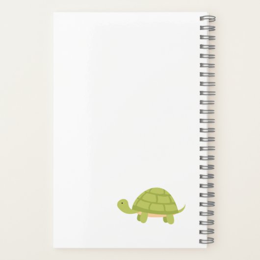 Turtle Lovers Delight Notebook Notizblock (Rückseite)