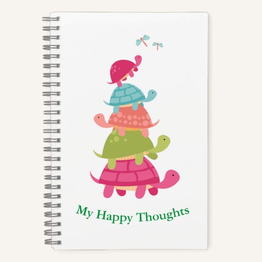 Turtle Lovers Delight Notebook Notizblock (Vorderseite)