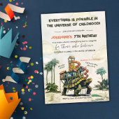 Turtle Magic Ride Geburtstagsparty Einladung