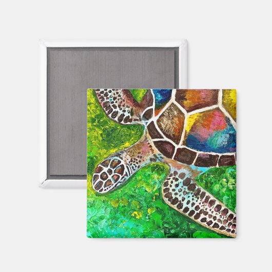 Turtle Magnet (Vorderseite/Rückseite)