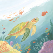 Turtle malen aufkleber (Vorderseite)