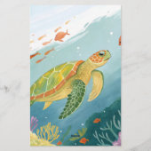 Turtle malen briefpapier (Rückseite)