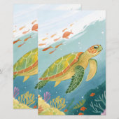 Turtle malen briefpapier (Vorne/Hinten)