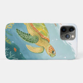 Turtle malen Case-Mate iPhone hülle (Rückseite (Horizontal))