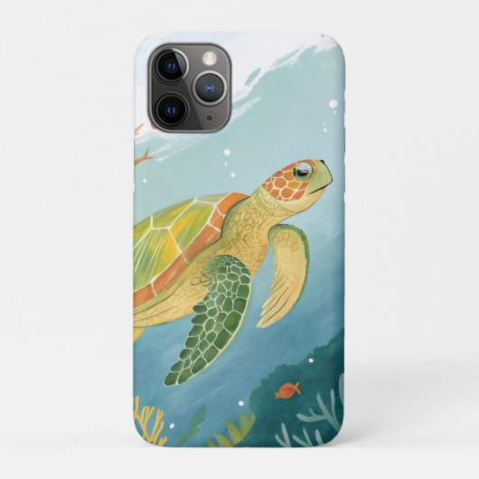 Turtle malen Case-Mate iPhone hülle (Rückseite)