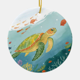 Turtle malen keramik ornament
