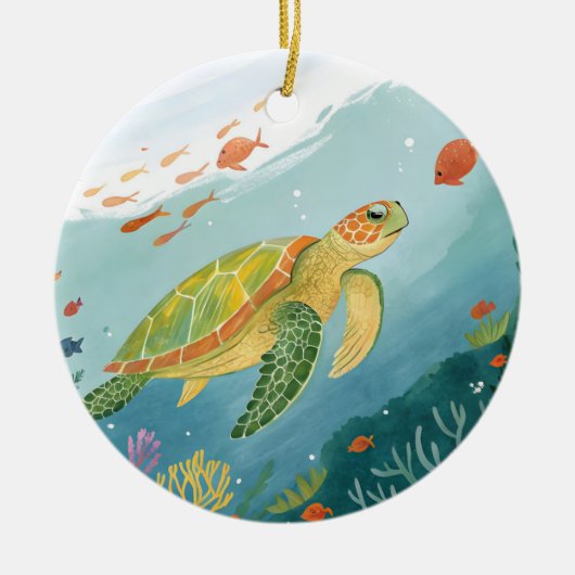 Turtle malen keramik ornament (Vorne)