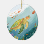 Turtle malen keramik ornament (Links)