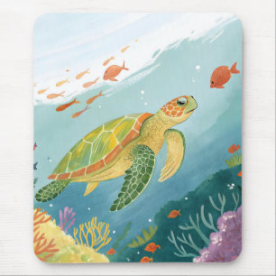 Turtle malen mousepad