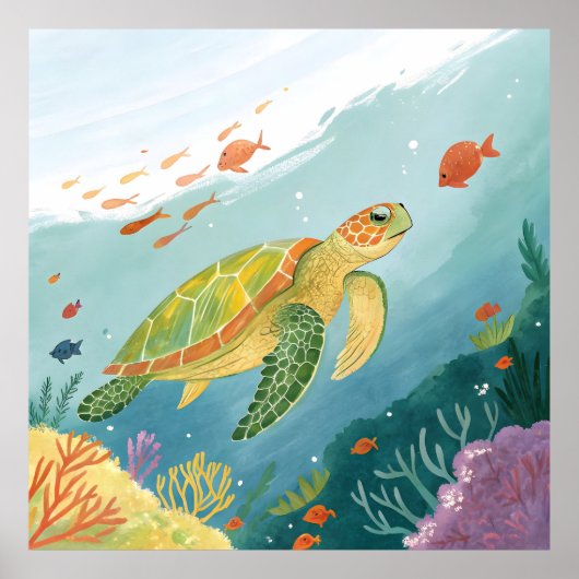 Turtle malen poster (Vorne)