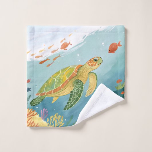 Turtle malen waschlappen (Waschlappen)