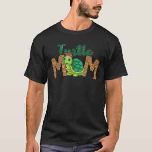 Turtle Mama Leopard Headband Mama Mother Day T-Shirt
