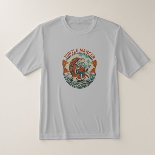 Turtle Mancer Mystic Ocean Waves Japanese Art T-Shirt (Ablage )