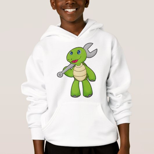 Turtle Mechanic Wrench Hoodie (Vorderseite)