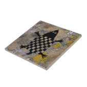 Turtle mimbres Pottery Design Fliese (Seite)