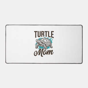 Turtle Mom Vintage Gravur Vektor Design_1 Schreibtischunterlage