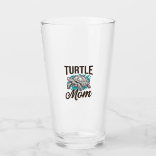 Turtle Mom Vintage-Stichvektor-Design_1 Glas