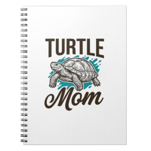 Turtle Mom Vintage-Stichvektor-Design_1 Notizblock