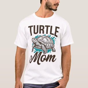 Turtle Mom Vintage-Stichvektor-Design_1 T-Shirt