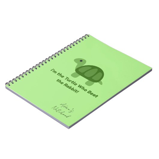 Turtle Motivation Spiral Notizblock (Linke Seite)