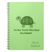 Turtle Motivationsspirale Notizblock (Vorderseite)