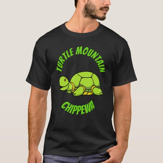 Turtle Mountain Chippewa Turtle T T-Shirt (Vorderseite)