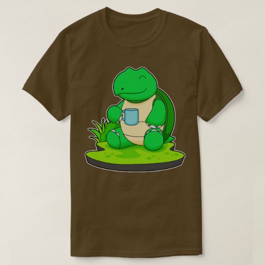 Turtle Mug Kaffee T-Shirt (Design vorne)