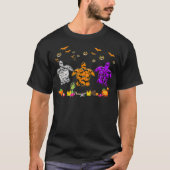 Turtle Mummy Hexe Halloween Horror für Schildkröte T-Shirt (Vorderseite)