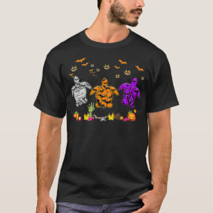 Turtle Mummy Hexe Halloween Horror für Schildkröte T-Shirt
