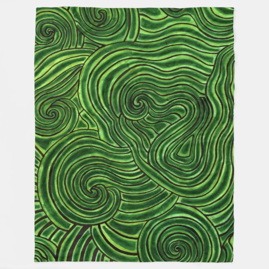 Turtle-Muschel Fleecedecke (Vorderseite)