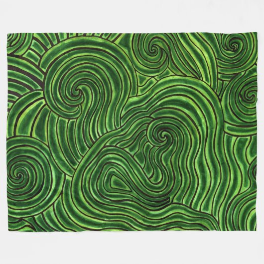 Turtle-Muschel Fleecedecke (Vorderseite (Horizontal))