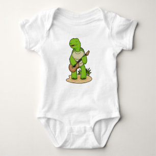 Turtle Musician Gitarre Baby Strampler