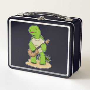Turtle Musician Gitarre Metall Brotdose