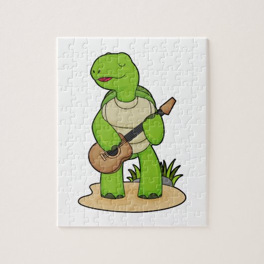 Turtle Musician Gitarre Puzzle (Vertikal)