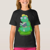 Turtle Nerd Book Glasses T-Shirt (Vorderseite)