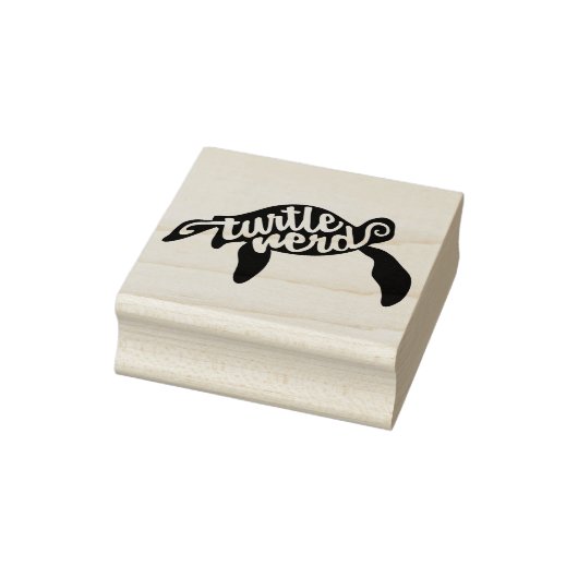 Turtle-Nerd Gummistempel (Stempel)