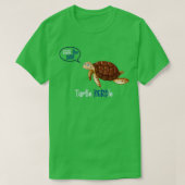 Turtle Nerdle auf Ocean Blue T-Shirt (Design vorne)