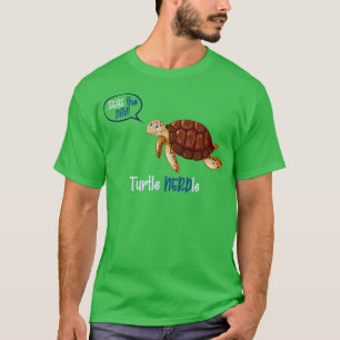 Turtle Nerdle auf Ocean Blue T-Shirt