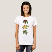 Turtle Noodles Niedlich Tortoise T-Shirt (Vorne ganz)